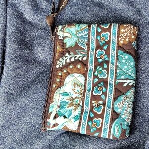 Vera Bradley floral zipper coin purse